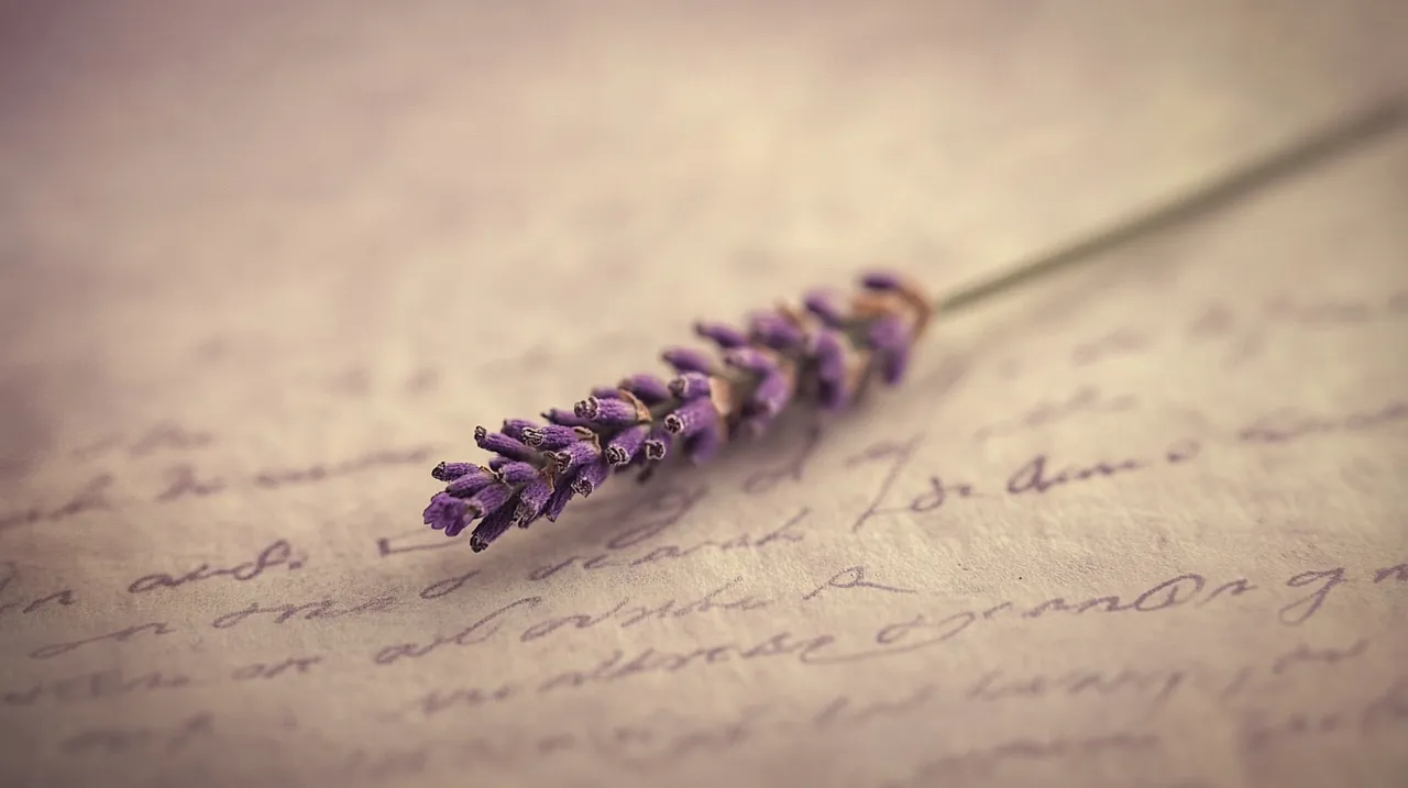 Dried lavender resting on a handwritten letter — compassionate bereavement clearance