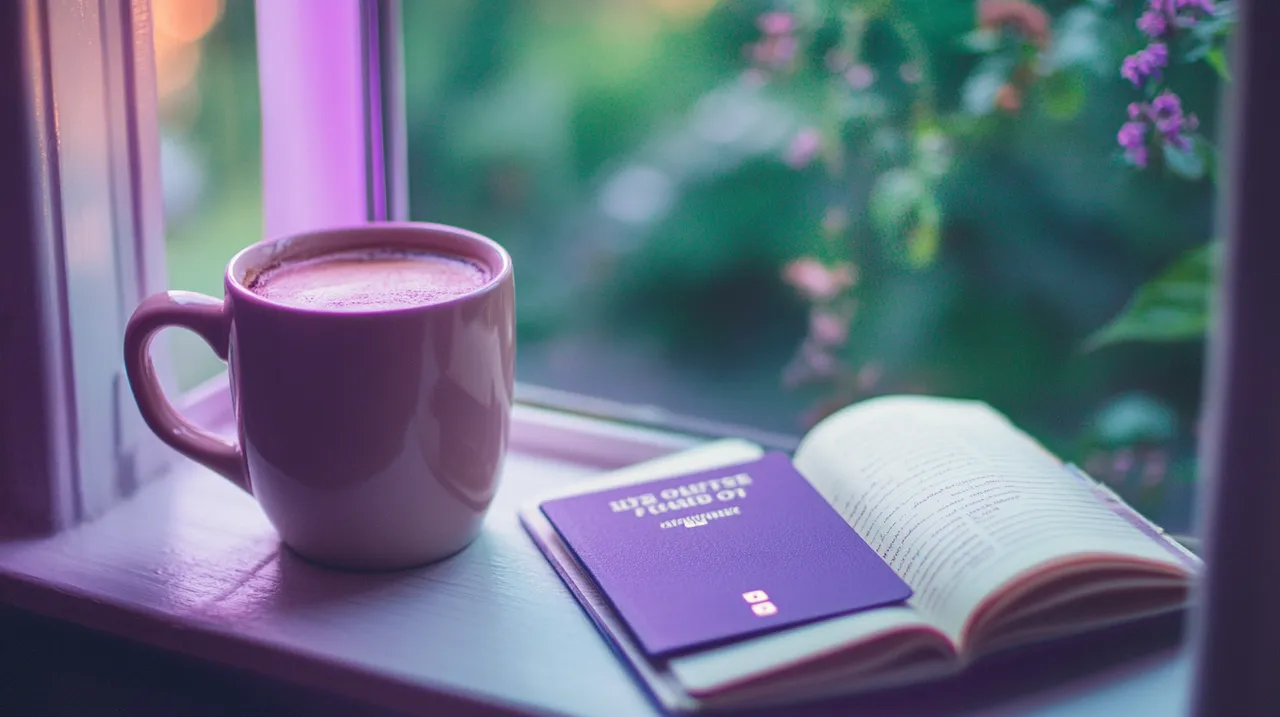 Coffee cup and passport on a windowsill — expat relocation support in The Hague