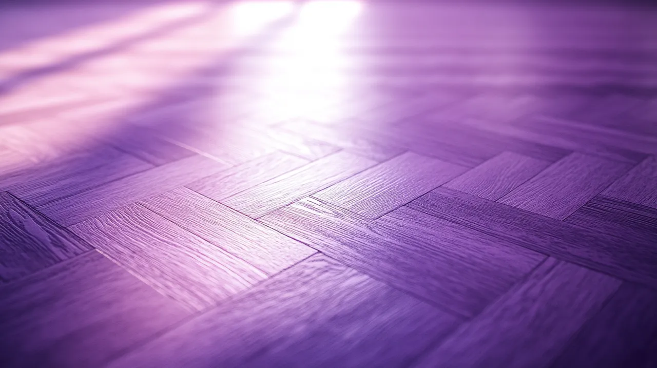 Pristine herringbone parquet floor after a complete house clearance in The Hague